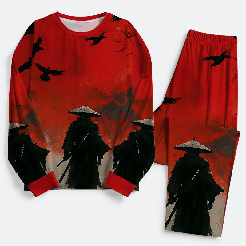 Tokyo-Tiger Blood Night Samurai Family Pajama Sets
