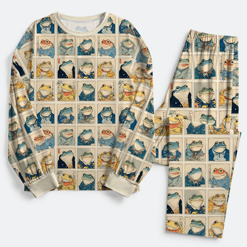 Tokyo-Tiger Handsome Frog Samurai Washed T-Shirt Sale