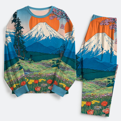 Tokyo-Tiger Poetry in the Wild Family Pajama Sets