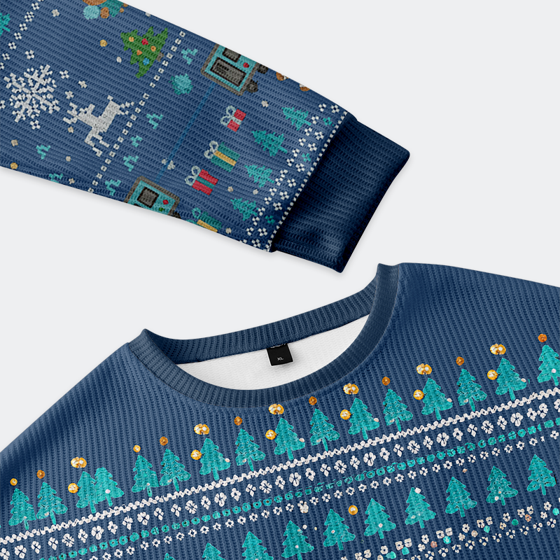 Tokyo-Tiger Tokyo Transit Christmas Ugly Sweatshirt