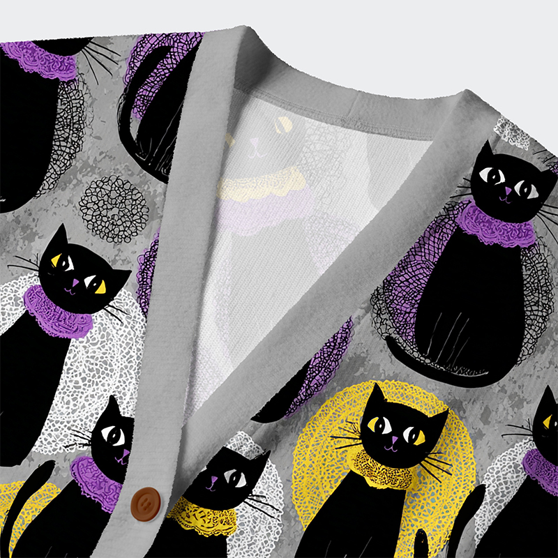 Tokyo-Tiger The Cozy Coven Ugly Cardigan Sweater