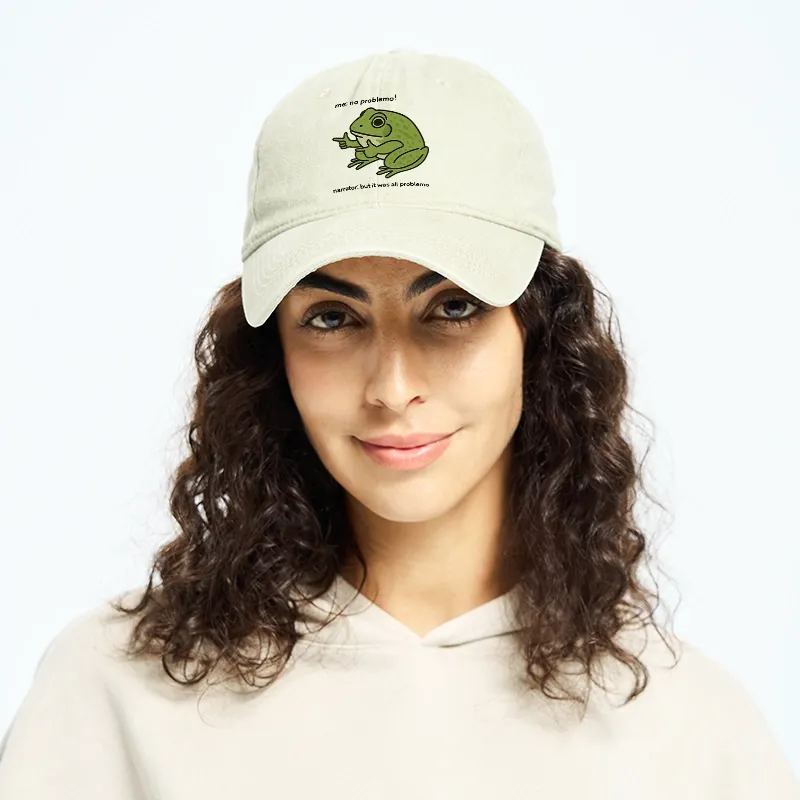 Tokyo-Tiger Stupid Frog Meme Washed Cap