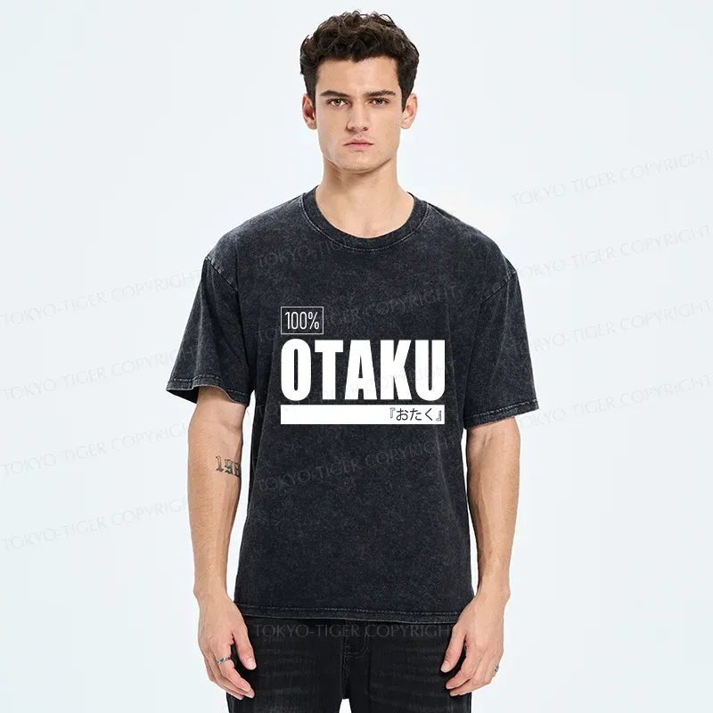 Tokyo-Tiger Deep Otaku Washed T-Shirt
