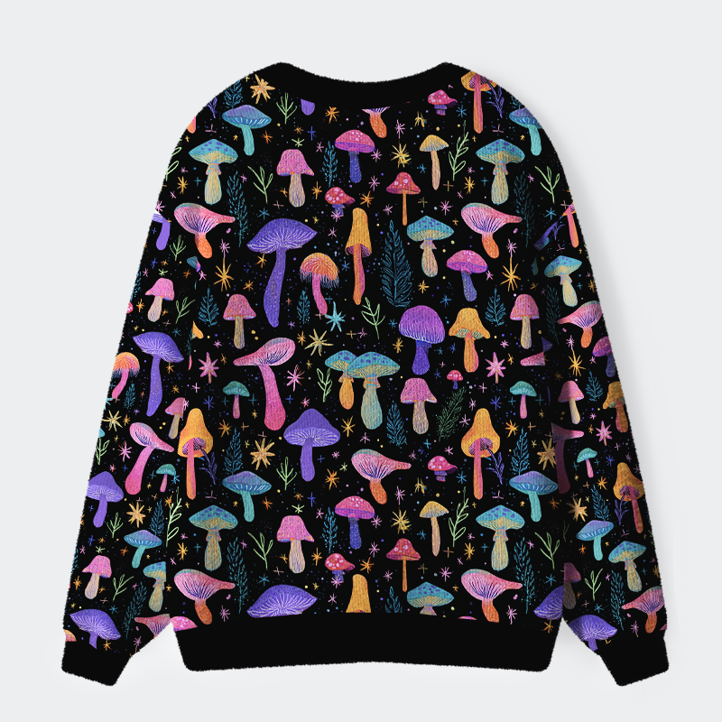 Tokyo-Tiger Magic Mushroom Ugly Cardigan Sweater