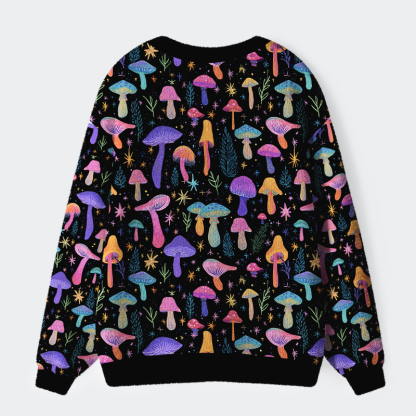 Tokyo-Tiger Magic Mushroom Ugly Cardigan Sweater