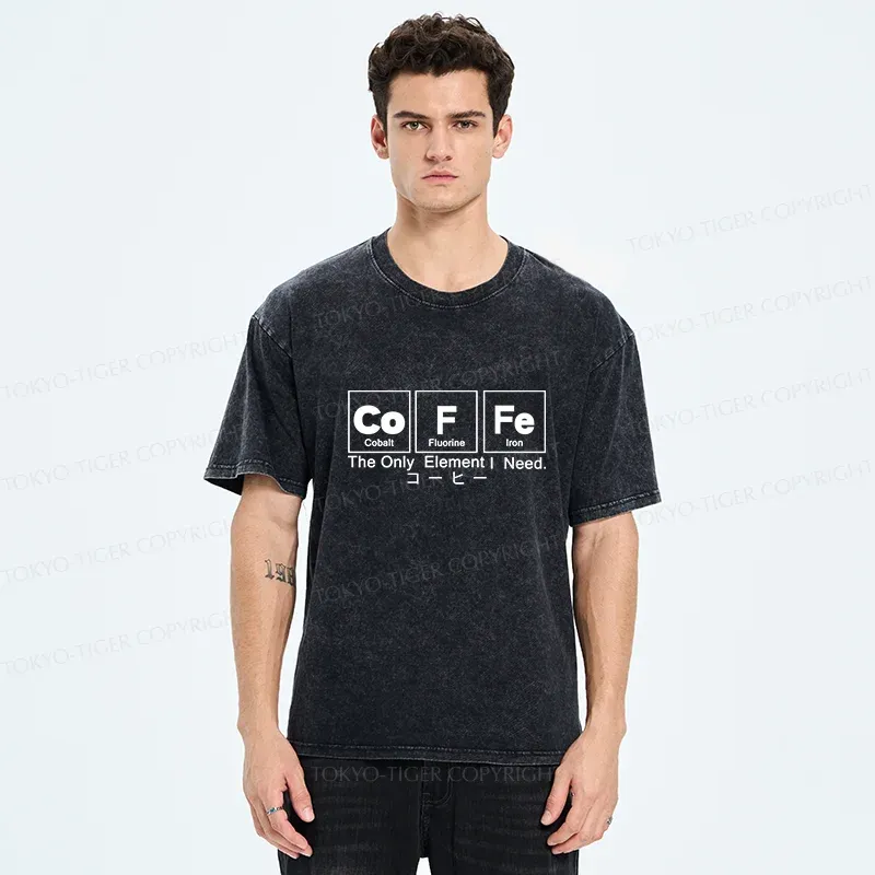 Tokyo-Tiger Water Of Life Funny Washed T-Shirt