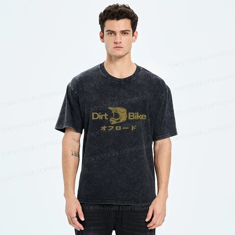 Tokyo-Tiger Dirt Bike Japan Washed T-Shirt