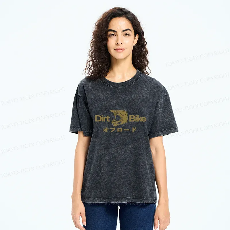 Tokyo-Tiger Dirt Bike Japan Washed T-Shirt