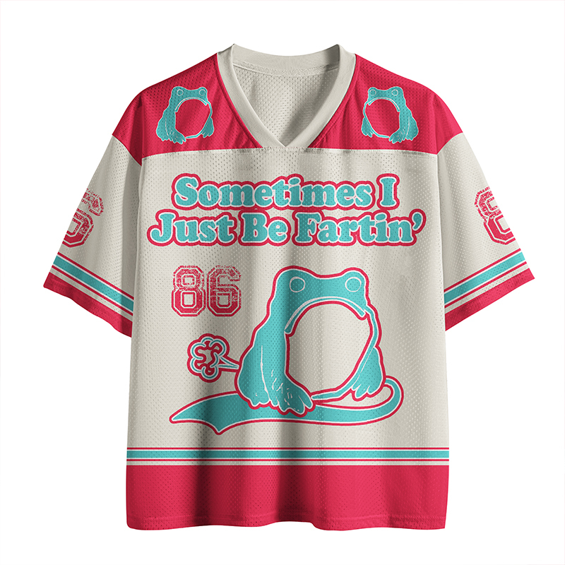 Tokyo-Tiger Farting Frog Japanese Mesh Jersey