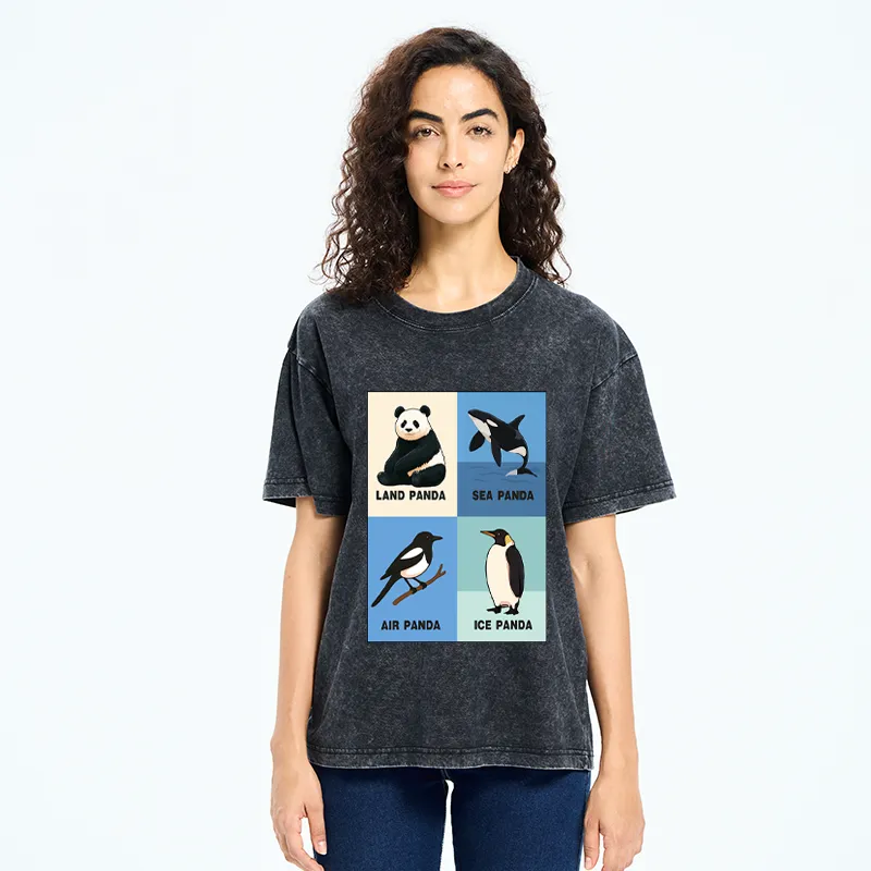 Tokyo-Tiger Panda Multiverse Washed T-Shirt