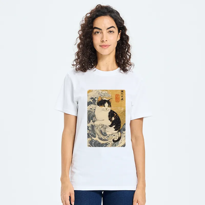 Tokyo-Tiger Surfing Cat Classic T-Shirt