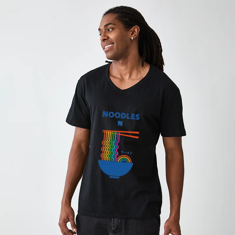 Tokyo-Tiger Rainbow Ramen V-Neck Classic T-Shirt