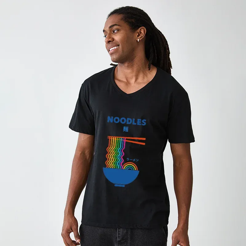 Tokyo-Tiger Rainbow Ramen V-Neck Classic T-Shirt