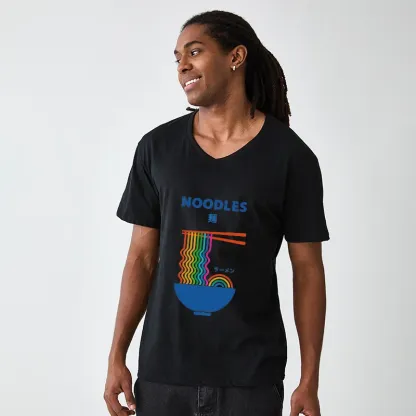 Tokyo-Tiger Rainbow Ramen V-Neck Classic T-Shirt