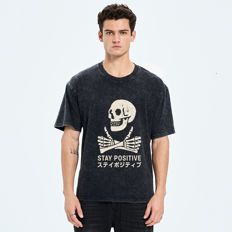 Tokyo-Tiger Optimistic Supporter Washed T-Shirt