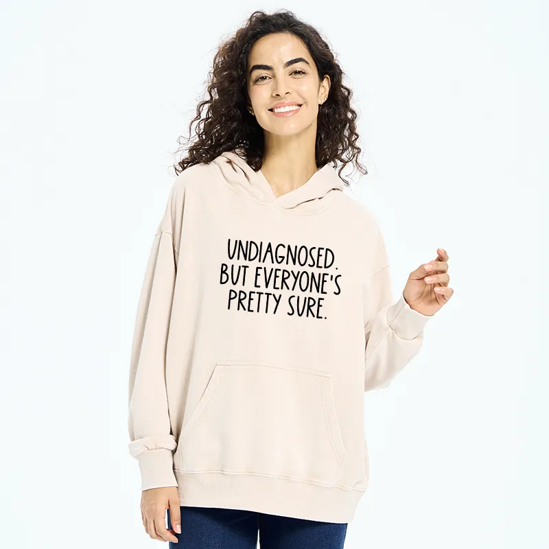 Tokyo-Tiger Self-diagnosed Illness Funny Washed Hoodie