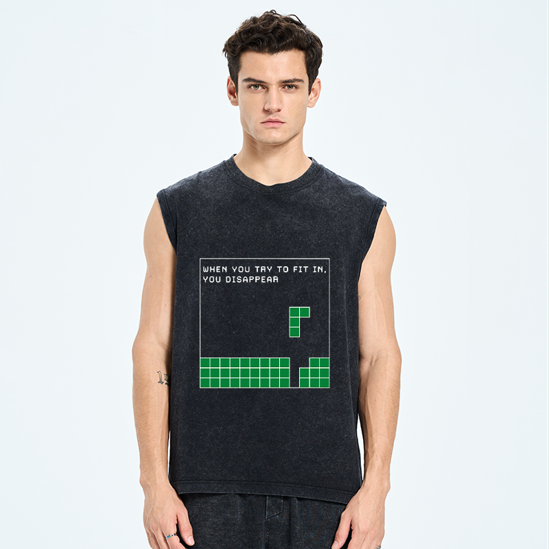 Tokyo-Tiger Be Your Unique Self Washed Tank