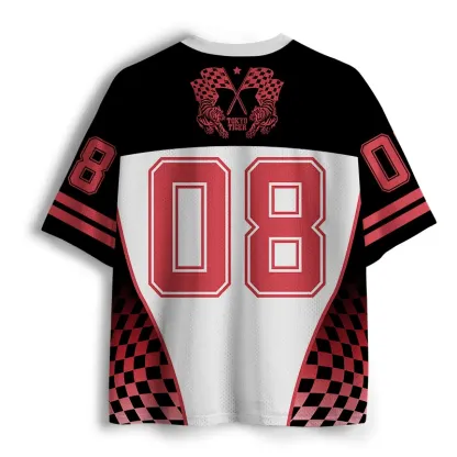 Tokyo-Tiger Cats Eat Ramen Noodles Mesh Jersey