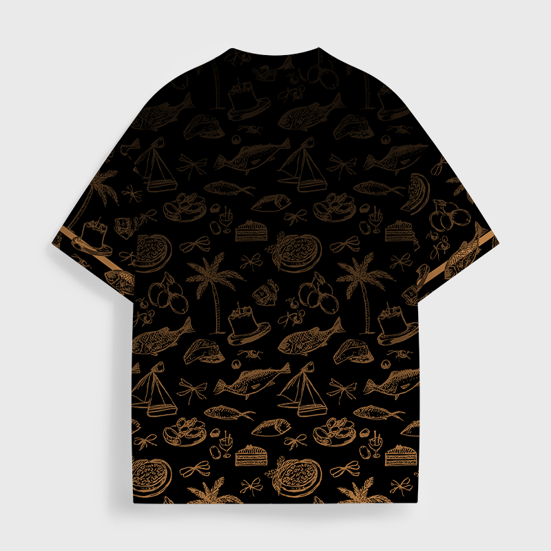 Tokyo-Tiger Less Stress, More Spaghetti All-Over Print T-Shirt