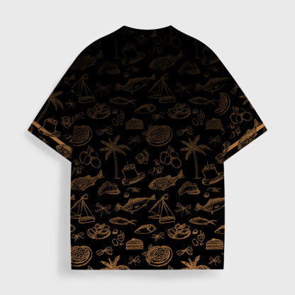 Tokyo-Tiger Less Stress, More Spaghetti All-Over Print T-Shirt