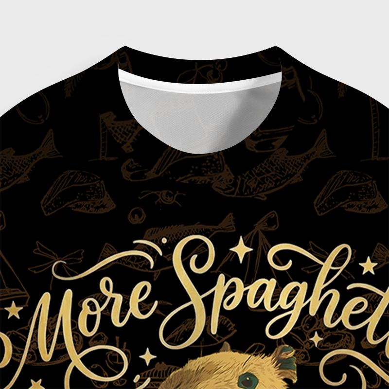 Tokyo-Tiger Less Stress, More Spaghetti All-Over Print T-Shirt
