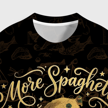 Tokyo-Tiger Less Stress, More Spaghetti All-Over Print T-Shirt