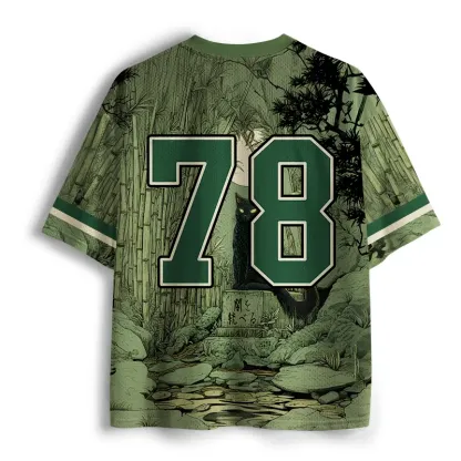 Tokyo-Tiger Cat Under The Moon Mesh Jersey