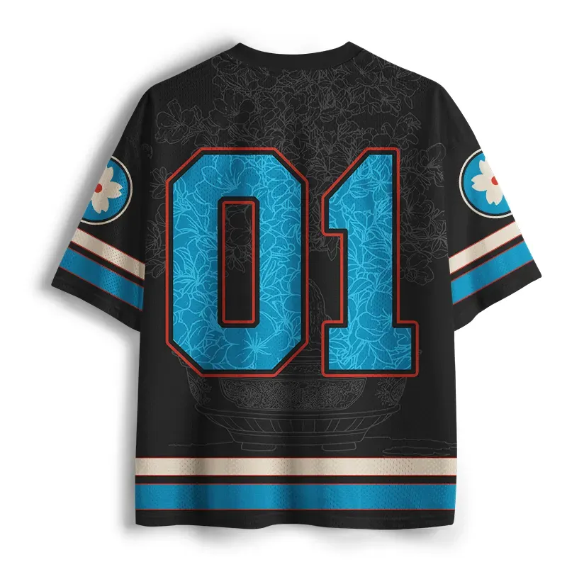 Tokyo-Tiger Minimalist Cat Art Mesh Jersey