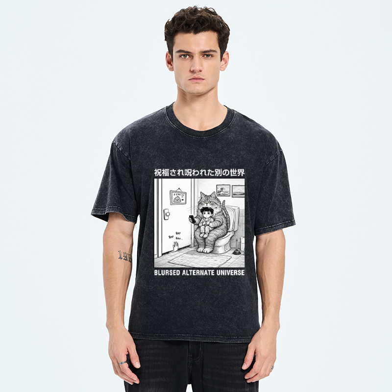 Tokyo-Tiger A Blursed World Washed T-Shirt