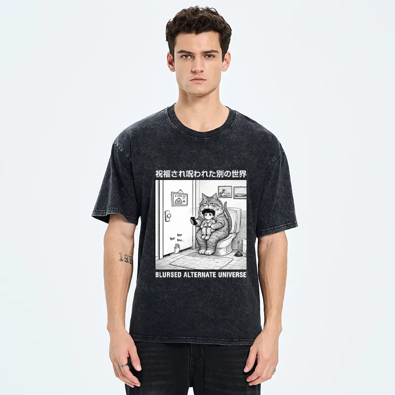 Tokyo-Tiger A Blursed World Washed T-Shirt