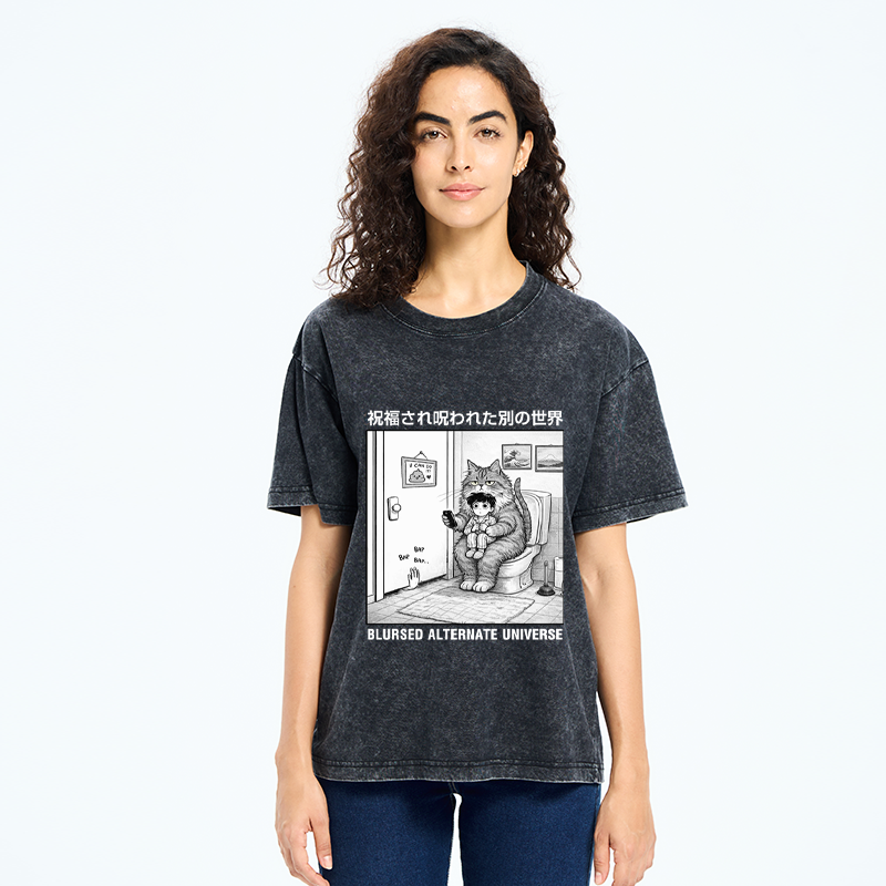 Tokyo-Tiger A Blursed World Washed T-Shirt