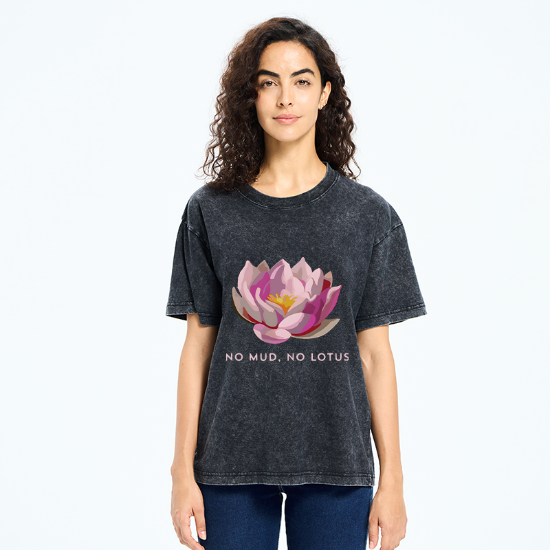 Tokyo-Tiger Zen Lotus Washed T-Shirt