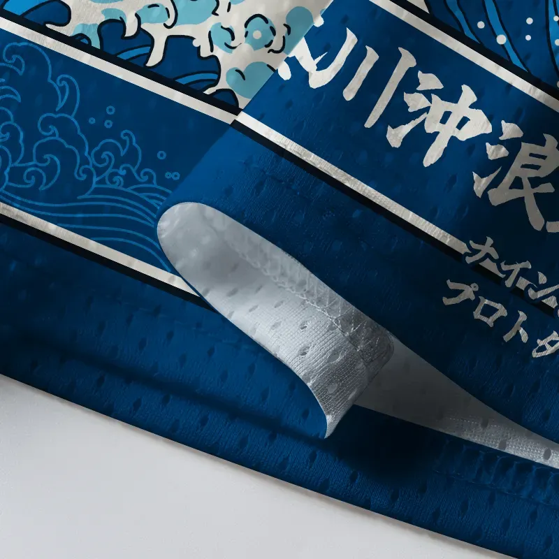 Tokyo-Tiger The Great Wave Japanese Art Mesh Jersey