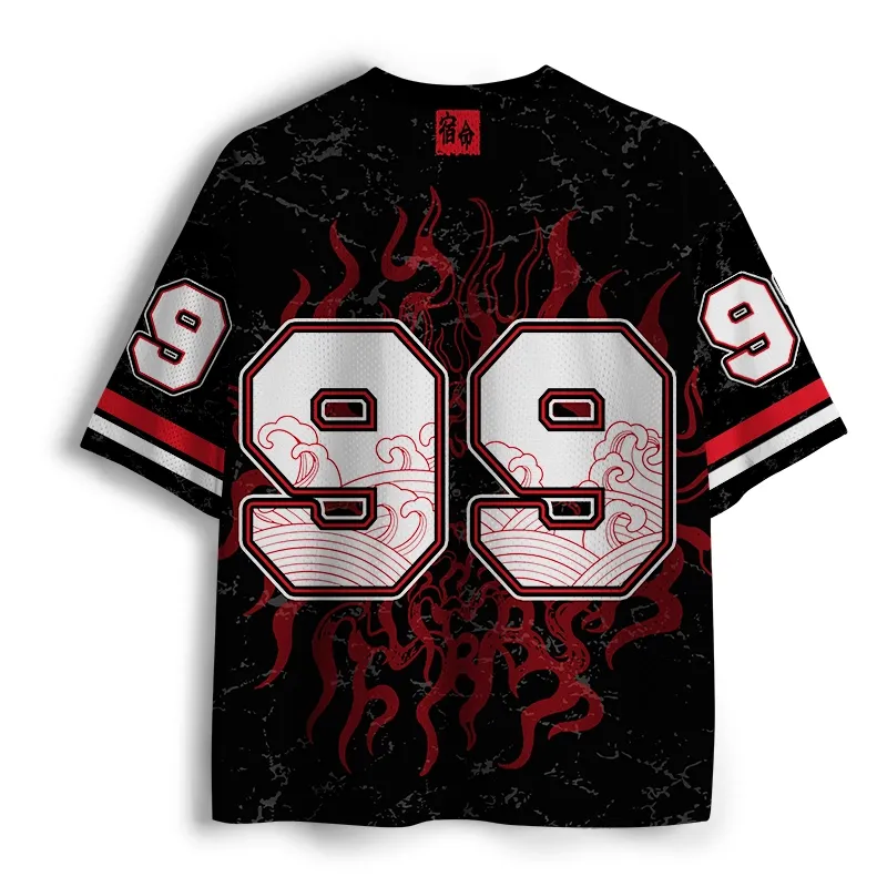 Tokyo-Tiger Chinese Proverbs Mesh Jersey