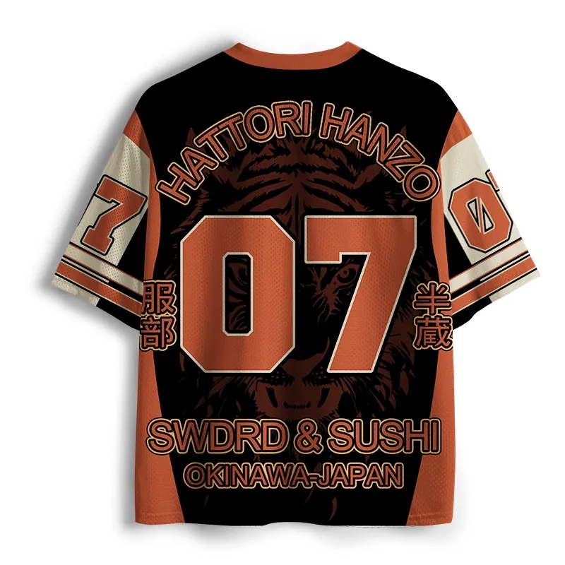Tokyo-Tiger Hattori Lion Japanese Samurai Mesh Jersey