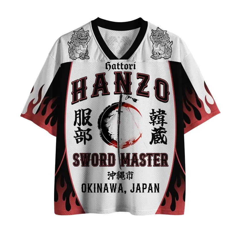 Tokyo-Tiger Japanese Samurai Sword Zen Mesh Jersey