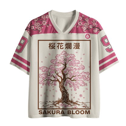 Tokyo-Tiger Sakura Bloom Mesh Jersey