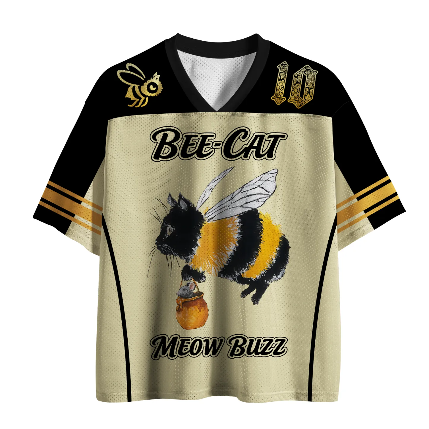 Tokyo-Tiger Meow & Buzz Mesh Jersey