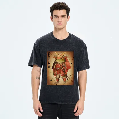 Tokyo-Tiger Frog Japanese General Washed T-Shirt