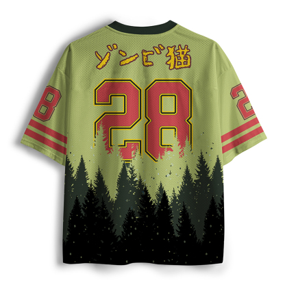 Tokyo-Tiger Horrible Japanese Yellow Cat Mesh Jersey