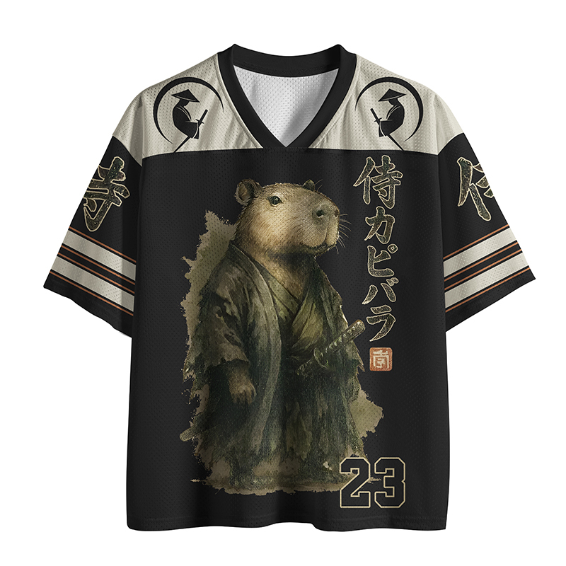 Tokyo-Tiger Capybara Samurai Mesh Jersey