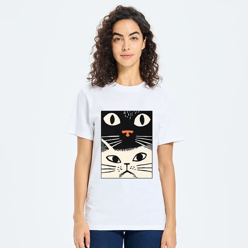 Tokyo-Tiger Black Cat And White Cat Classic T-Shirt