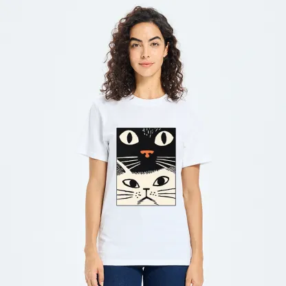 Tokyo-Tiger Black Cat And White Cat Classic T-Shirt