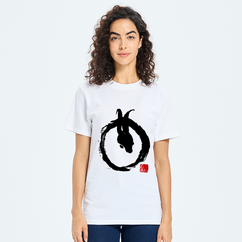 Tokyo-Tiger Ink Painting Zen Enso Rabbit Classic T-Shirt