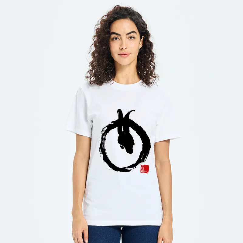 Tokyo-Tiger Ink Painting Zen Enso Rabbit Classic T-Shirt