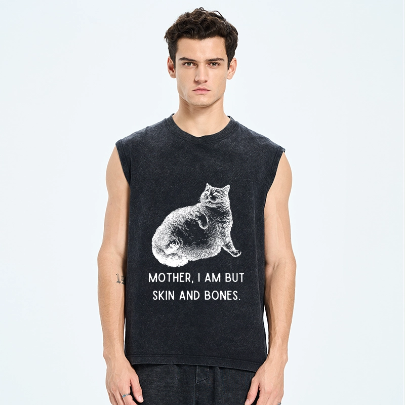Tokyo-Tiger Skin & Bones Cat Washed Tank