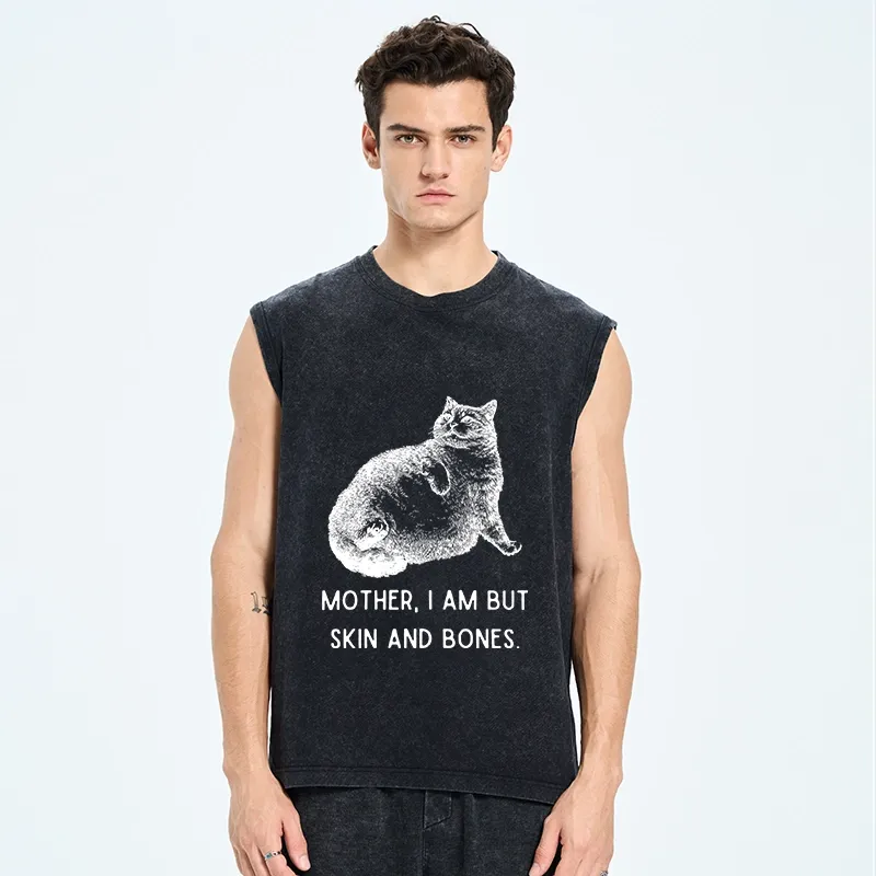 Tokyo-Tiger Skin & Bones Cat Washed Tank