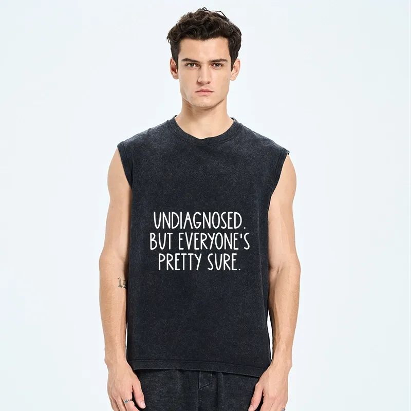 Tokyo-Tiger Self-diagnosed Illness Funny Washed Tank