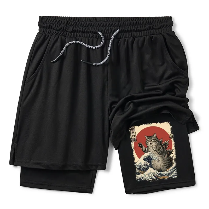 Tokyo-Tiger Catzilla Is Causing Destruction Training Shorts Sale
