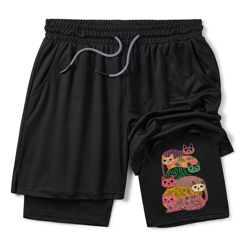 Tokyo-Tiger Colorful Cats Training Shorts